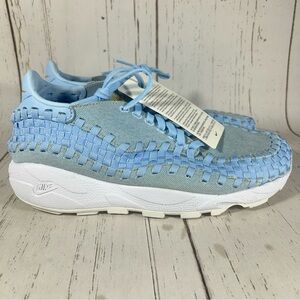 Nike Air Footscape Woven Shoes Women’s Sneakers Ice Blue Size 10.5 FV6103-400